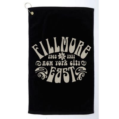 Fillmore 1968 1971 New York City East Embody Peace & Love Platinum Collection Golf Towel