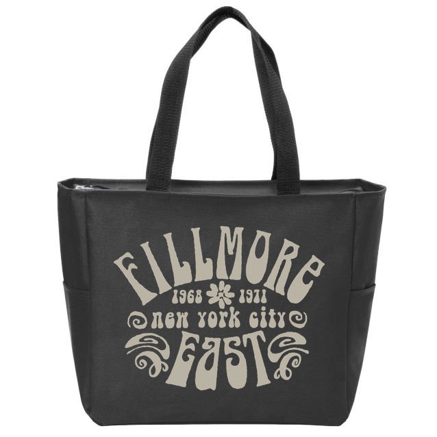 Fillmore 1968 1971 New York City East Embody Peace & Love Zip Tote Bag