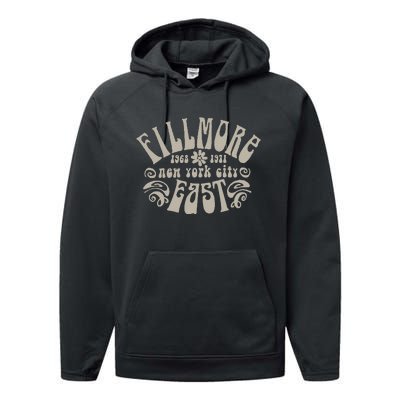 Fillmore 1968 1971 New York City East Embody Peace & Love Performance Fleece Hoodie