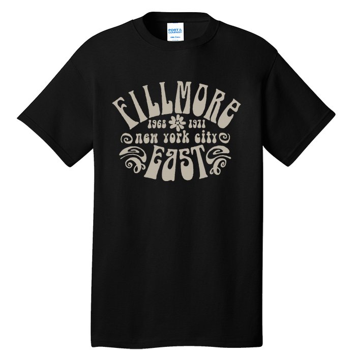 Fillmore 1968 1971 New York City East Embody Peace & Love Tall T-Shirt