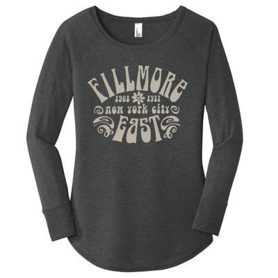 Fillmore 1968 1971 New York City East Embody Peace & Love Women's Perfect Tri Tunic Long Sleeve Shirt