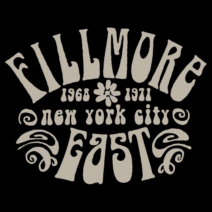 Fillmore 1968 1971 New York City East Embody Peace & Love Flat Bill Trucker Hat