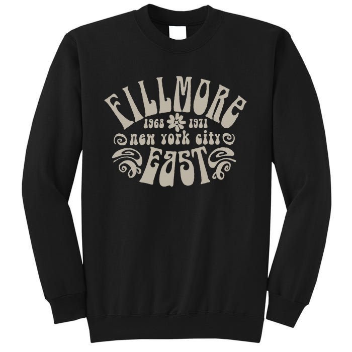 Fillmore 1968 1971 New York City East Embody Peace & Love Tall Sweatshirt