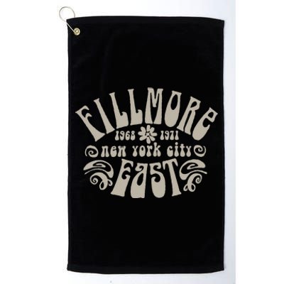 Fillmore 1968 1971 New York City East Embody Peace & Love Platinum Collection Golf Towel