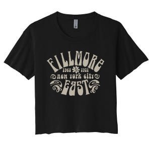 Fillmore 1968 1971 New York City East Embody Peace & Love Women's Crop Top Tee