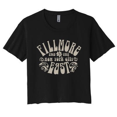 Fillmore 1968 1971 New York City East Embody Peace & Love Women's Crop Top Tee