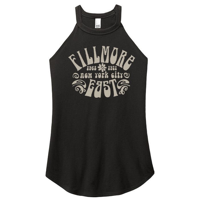 Fillmore 1968 1971 New York City East Embody Peace & Love Women's Perfect Tri Rocker Tank