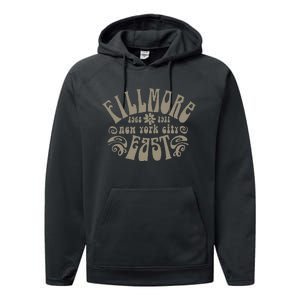 Fillmore 1968 1971 New York City East Embody Peace & Love Performance Fleece Hoodie