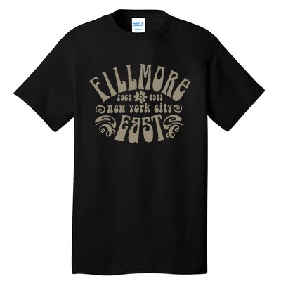 Fillmore 1968 1971 New York City East Embody Peace & Love Tall T-Shirt