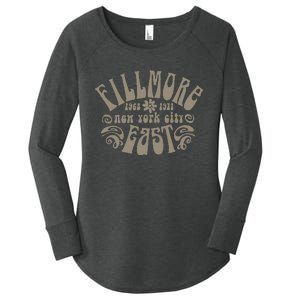 Fillmore 1968 1971 New York City East Embody Peace & Love Women's Perfect Tri Tunic Long Sleeve Shirt