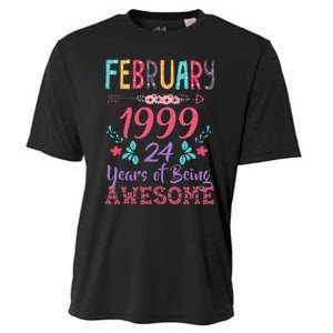 February 1999 24th Birthday Gift 24 Years Old Cooling Performance Crew T-Shirt