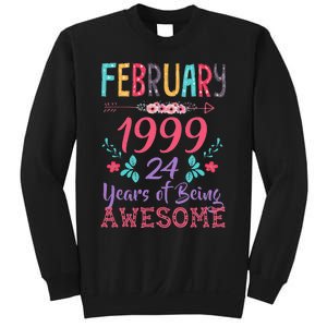 February 1999 24th Birthday Gift 24 Years Old Sweatshirt