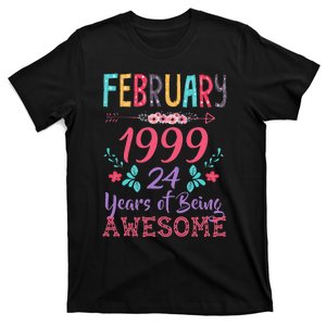 February 1999 24th Birthday Gift 24 Years Old T-Shirt