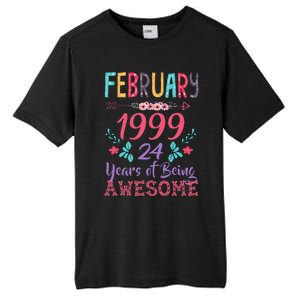 February 1999 24th Birthday Gift 24 Years Old Tall Fusion ChromaSoft Performance T-Shirt