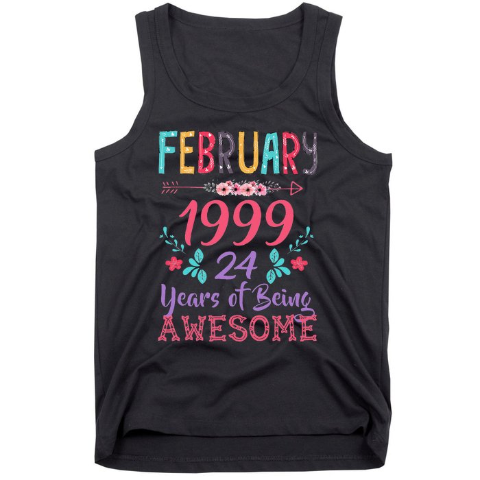 February 1999 24th Birthday Gift 24 Years Old Tank Top