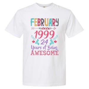 February 1999 24th Birthday Gift 24 Years Old Garment-Dyed Heavyweight T-Shirt