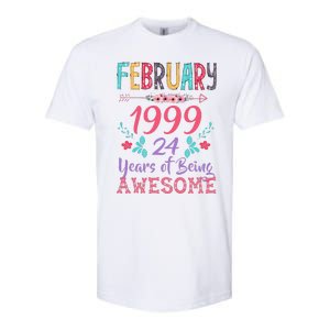 February 1999 24th Birthday Gift 24 Years Old Softstyle CVC T-Shirt