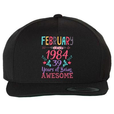 February 1984 39th Birthday Gift 39 Years Old Wool Snapback Cap