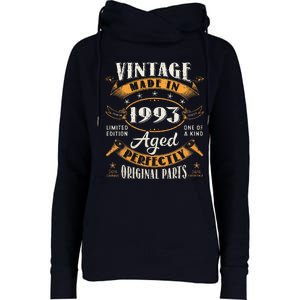 Funny 1993 30 Birthday Womens Funnel Neck Pullover Hood