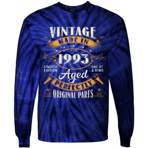 Funny 1993 30 Birthday Tie-Dye Long Sleeve Shirt