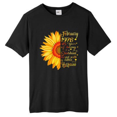 February 1978 45th Birthday Gift 45 Years Old Tall Fusion ChromaSoft Performance T-Shirt