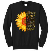 February 1978 45th Birthday Gift 45 Years Old Tall Sweatshirt