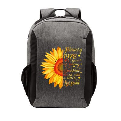 February 1978 45th Birthday Gift 45 Years Old Vector Backpack