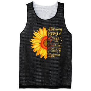 February 1979 44th Birthday Gift 44 Years Old Mesh Reversible Basketball Jersey Tank