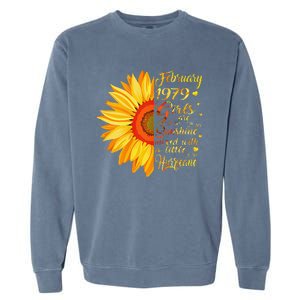 February 1979 44th Birthday Gift 44 Years Old Garment-Dyed Sweatshirt