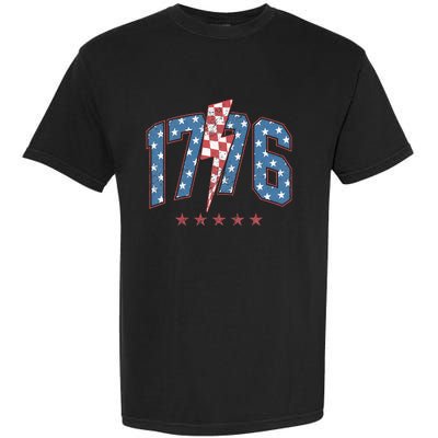 Funny 1776 4th Of July American Usa Flag Garment-Dyed Heavyweight T-Shirt