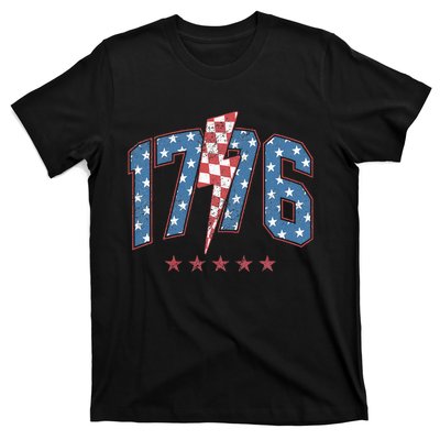 Funny 1776 4th Of July American Usa Flag T-Shirt