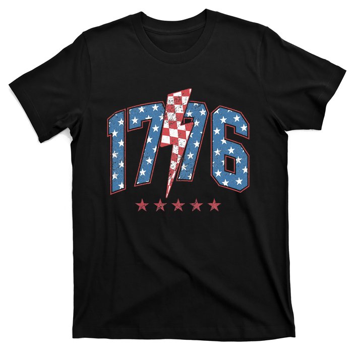 Funny 1776 4th Of July American Usa Flag T-Shirt