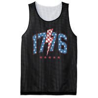 Funny 1776 4th Of July American Usa Flag Mesh Reversible Basketball Jersey Tank