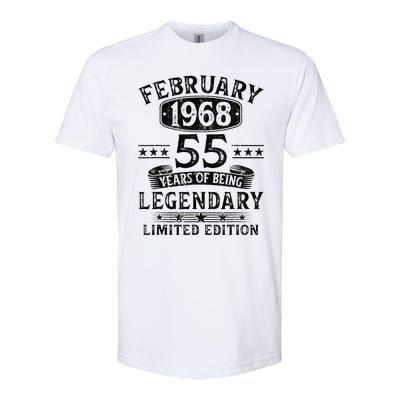 February 1968 55 Year Old 55th Birthday Gifts Vintage 1968 Softstyle® CVC T-Shirt