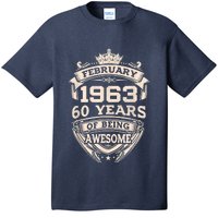 February 1963 60 Years Of Being Awesome 60th Birthday T-Shirt