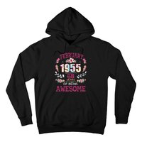 February 1955 68th Birthday Gift 68 Years Old Hoodie