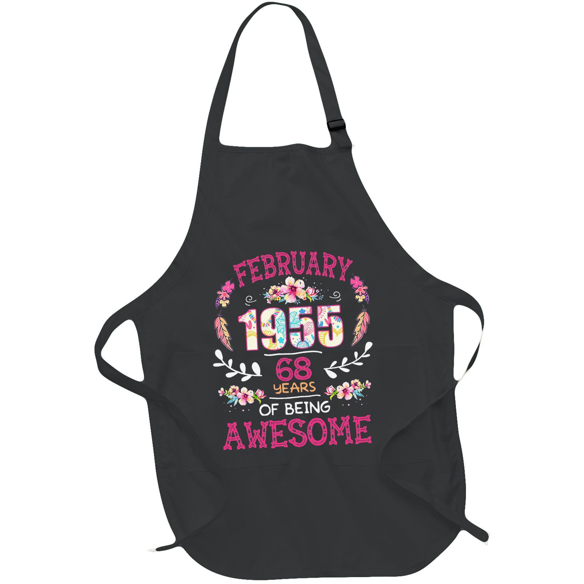 February 1955 68th Birthday Gift 68 Years Old Apron