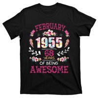 February 1955 68th Birthday Gift 68 Years Old T-Shirt