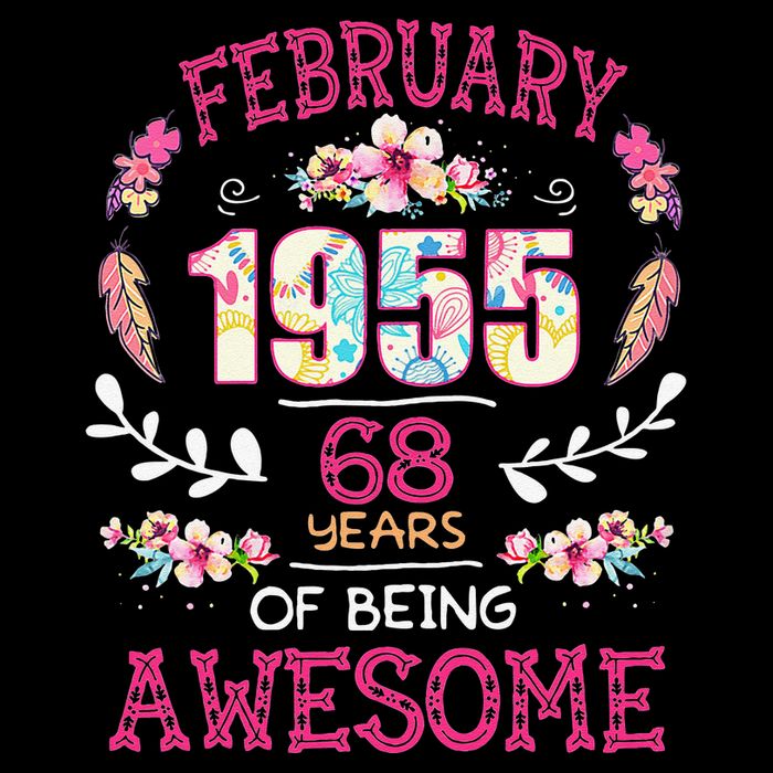 February 1955 68th Birthday Gift 68 Years Old Impact Tech Backpack