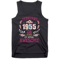 February 1955 68th Birthday Gift 68 Years Old Tank Top