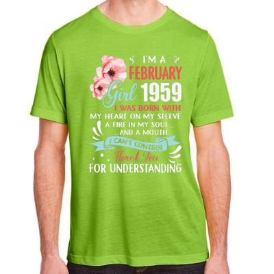 February 1959 64th Birthday Gift 64 Years Old Adult ChromaSoft Performance T-Shirt