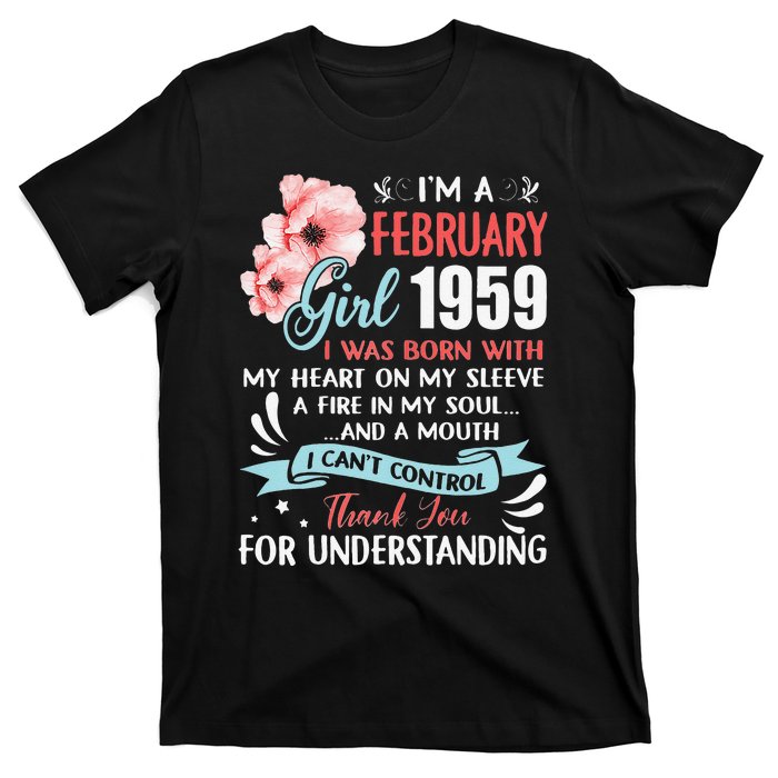 February 1959 64th Birthday Gift 64 Years Old T-Shirt