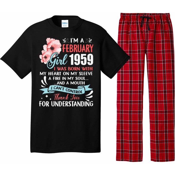 February 1959 64th Birthday Gift 64 Years Old Pajama Set