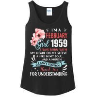 February 1959 64th Birthday Gift 64 Years Old Ladies Essential Tank