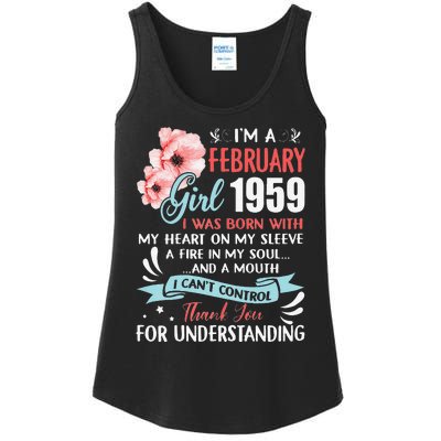 February 1959 64th Birthday Gift 64 Years Old Ladies Essential Tank