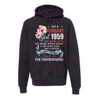 February 1959 64th Birthday Gift 64 Years Old Premium Hoodie