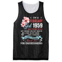 February 1959 64th Birthday Gift 64 Years Old Mesh Reversible Basketball Jersey Tank