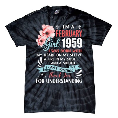 February 1959 64th Birthday Gift 64 Years Old Tie-Dye T-Shirt