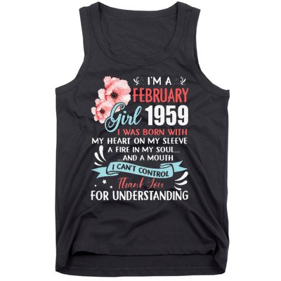 February 1959 64th Birthday Gift 64 Years Old Tank Top