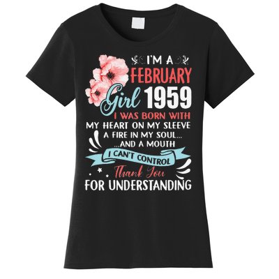 February 1959 64th Birthday Gift 64 Years Old Women's T-Shirt